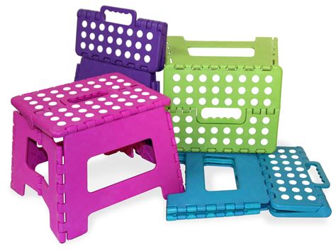 Once they hit the toddler stage and start feeling comfortable on their own two feet, they'll want to take advantage of their newfound freedom, stat. Small Folding Stool | Folding step stool, Step stool, Home ...