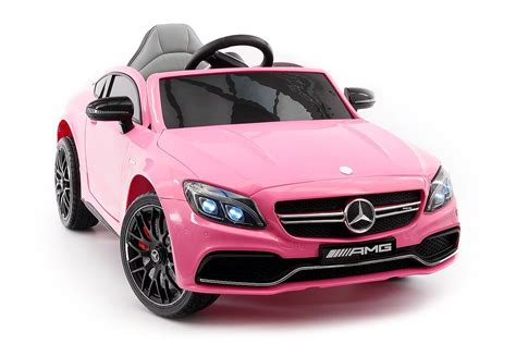 Plays music your kid can jam to while they ride. MERCEDES C63S 12V BATTERY POWERED KIDS RIDE-ON TOY CAR WITH R/C PARENTAL REMOTE MP3 | PINK ...