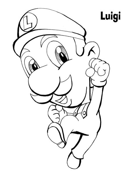 Luigi Y Amigos Para Colorear Imprimir E Dibujar Dibujos Colorear