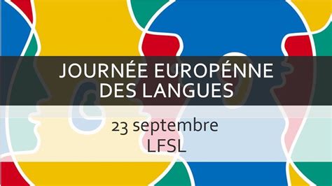 Journée Européenne Des Langues Lfsl