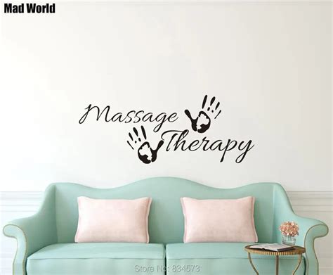 mad world massage therapy spa salon wall art stickers decal home diy decoration wall mural