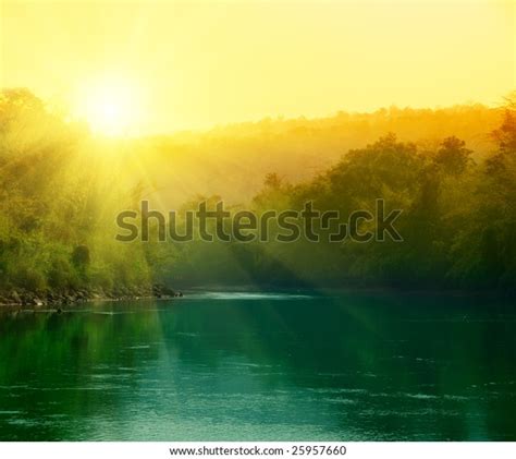 Sunset Jungle Thailand Stock Photo 25957660 Shutterstock