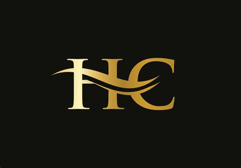 Initial Gold Letter Hc Logo Design Hc Logo Design With Modern Trendy