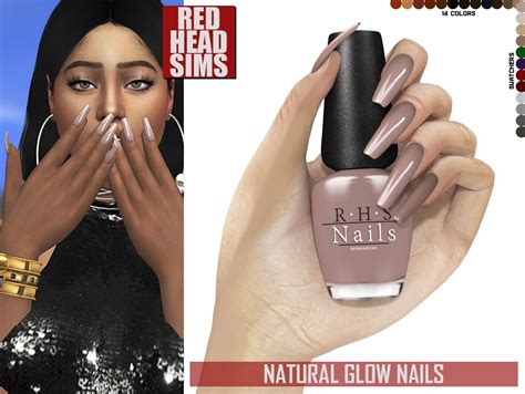 If you want to support me, plz click 'become a patron'. Redhead Sims CC | Sims 4 nails, Sims 4, Sims
