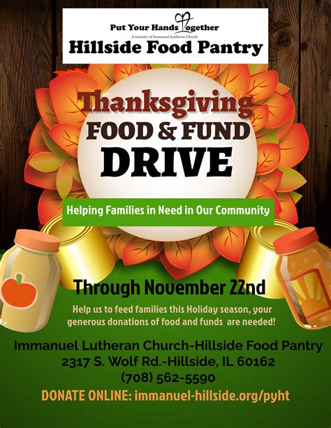 Oct 21 Holiday Food And Fund Drive La Grange Il Patch