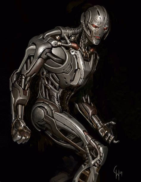 In Which Ultron Receives Design Changes By Charlie Wen Marvel Concept