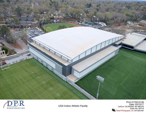 Indoor Athletic Facility Monthly Aerial Photography University Architects