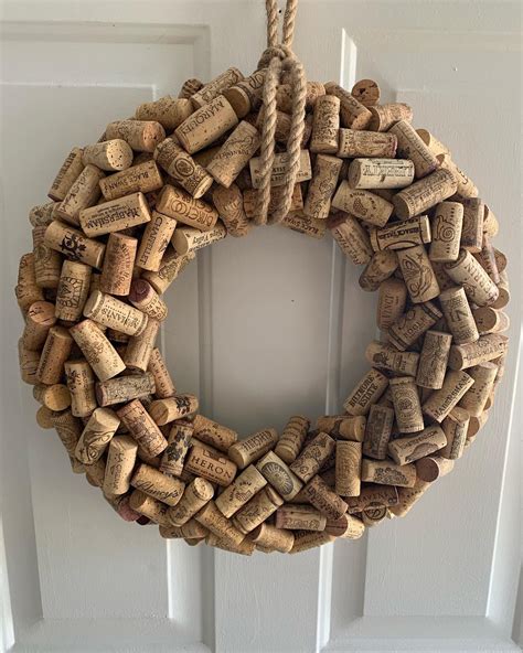 My Diy Creation Wine Cork Wreath Wine Cork Wreath Cork Wreath Diy