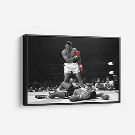 Amazon Com Buyartforless FRAMED Superman Vs Muhammad Ali Boxing 36x24