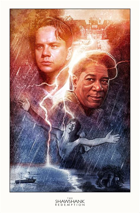 Shawshank redemption movie poster, usa version (size 24 x 36). Stephen King Tribute Art Show | King art, The shawshank ...