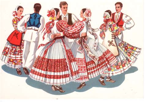 Croatian National Dances Folk Fashion Traditional Outfits Culture