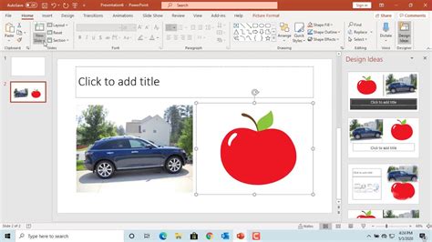 How To Insert Pictures In To A Slide In Power Point Office 365 Youtube