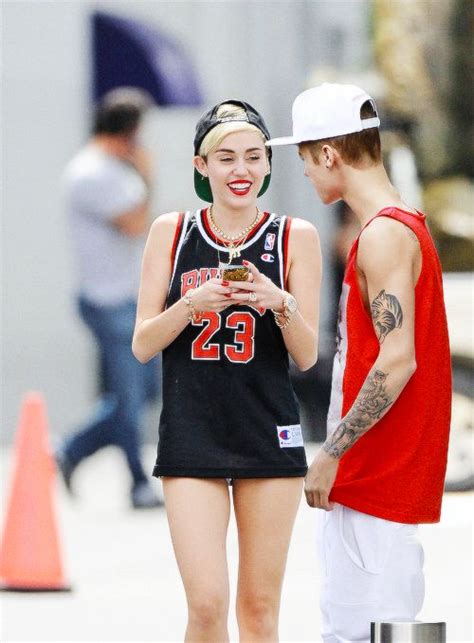 Miley And Justin ♡ Miley Cyrus Fangirl Sports Jersey Celebrities People Tops Fashion Moda