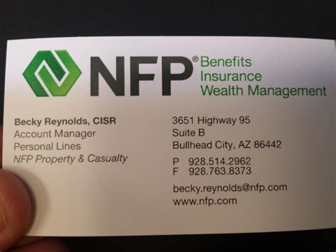 Insurance professionals az always respond quickly to any concerns or questions i may have. Nfp Property & Casualty Services - Insurance - 3651 Hwy 95, Bullhead City, AZ - Phone Number - Yelp
