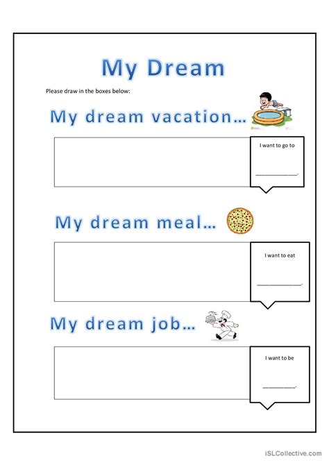 My Dream English Esl Worksheets Pdf Doc