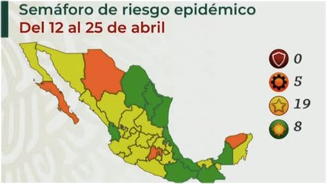 Ciudad de méxico, estado de méxico, baja california, guanajuato y morelos. Semáforo epidemiológico del 9 de abril de 2021 ...