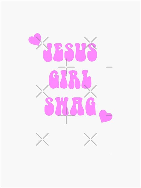 Jesus Girl Swag Sticker For Sale By Alex Puentes00 Redbubble