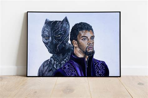 Black Panther Poster Black Panther Art Marvel Wall Art Etsy Marvel