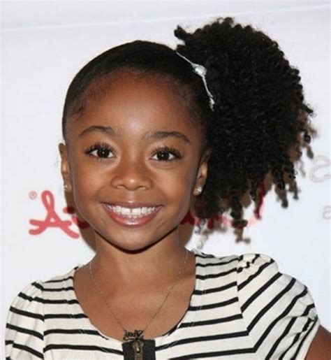 This beautiful style looks best with thick naturally curly hair. Best 14 African American Toddler Ponytail Hairstyles - New ...