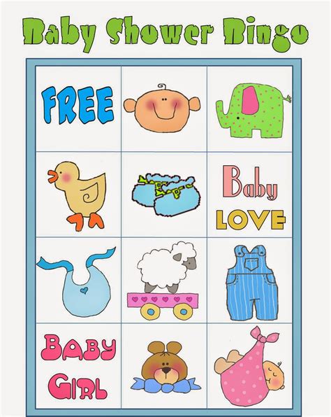 Juegos De Baby Shower Bingo