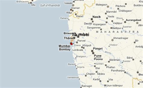 Mumbai Location In India Map Map