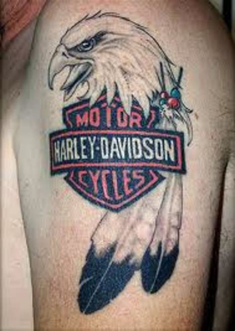 Harley Davidson Eagle Logos Tattoos