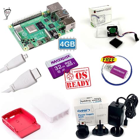 Raspberry Pi 4 Model B 4gb And Kits