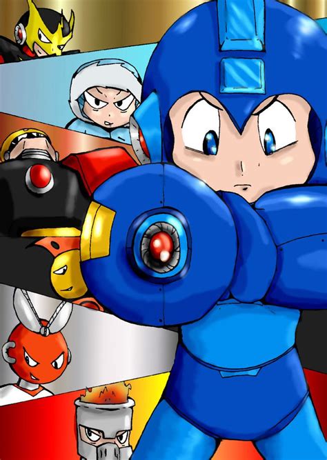 Megaman 1 Poster By Fragraham Megaman 1 Poster Art