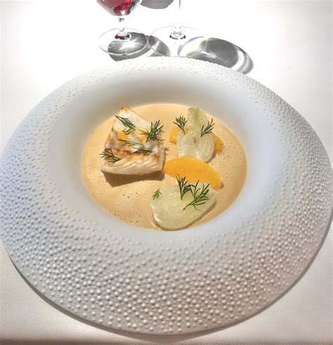 Turbot Accompanied With Saffron Sauce Took This In A 3 Michelin Stars