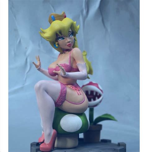 Sexy Princess Peach Th Scale Resin Model Kit Fan Art Etsy