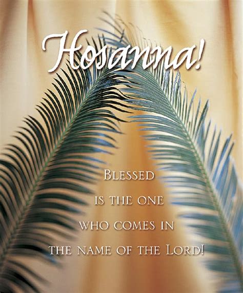 Hosanna Palm Sunday