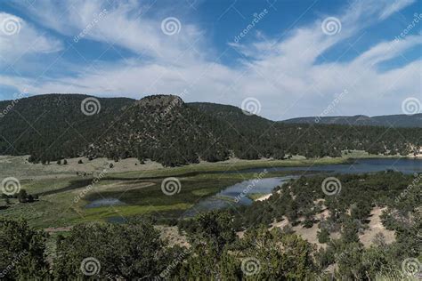 The Gallo Mountains And Quemado Lake New Mexico Stock Image Image Of