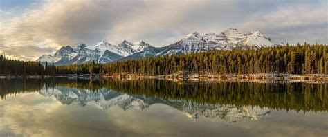 Download Nature Canada Reflection Lake Mountain Forest Banff National