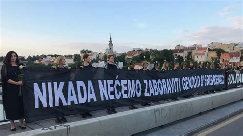 Serbian Activists Commemorate Srebrenica Anniversary In Belgrade