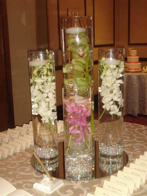 Love These Flowers In Water Portable Vase Centerpieces Wedding