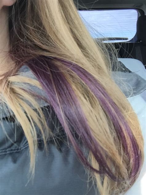 Purple Streak Hair Styles Hair Long Hair Styles