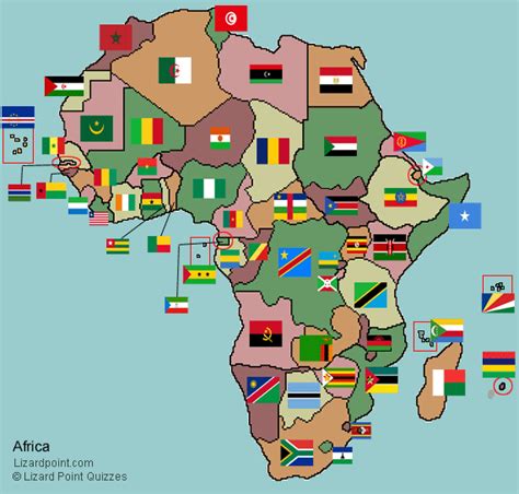 Do you know all 196 countries in the world? Test your geography knowledge - Africa country flags | Lizard Point