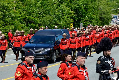 People pay tribute to Const. Heidi Stevenson during regimental funeral