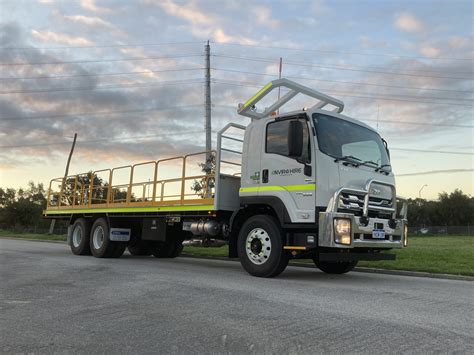 Flat Bed Truck Hire Isuzu 6x4 Flat Bed Truck Enviro Plant Hire Perth