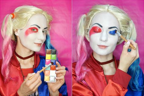 Harley Quinn Makeup Tutorial Step By Step Suicide Squad Makeup