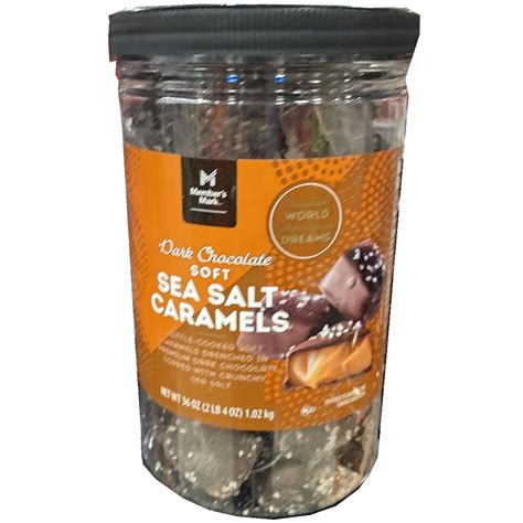 Members Mark Dark Chocolate Soft Sea Salt Caramels 36 Ounce Ebay