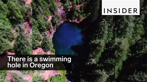 Theres A Gorgeous Swimming Hole Hidden In The Oregon Woods Youtube