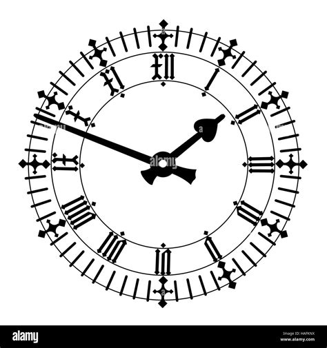 Elegante Reloj De Números Romanos Fotografía De Stock Alamy