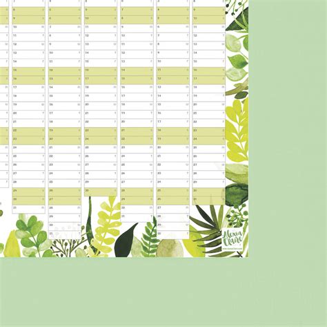 2023 Botanical Wall Calendar And Year Planner By Alexia Claire