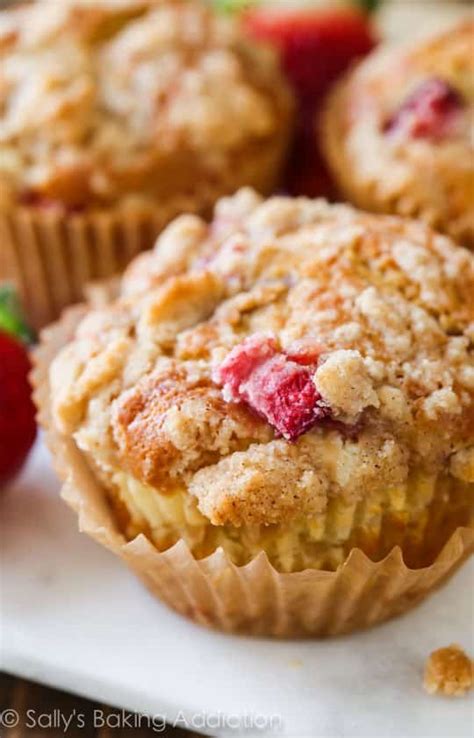 Strawberry Cheesecake Muffins Sallys Baking Addiction