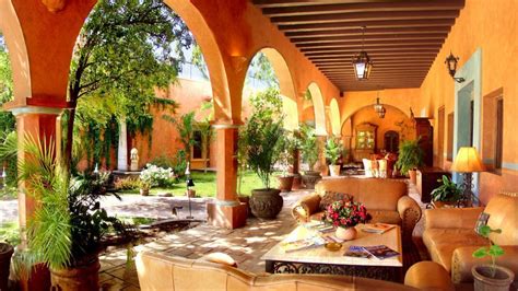 Spanish Colonial Hacienda Mexican Style House Plans With Courtyard