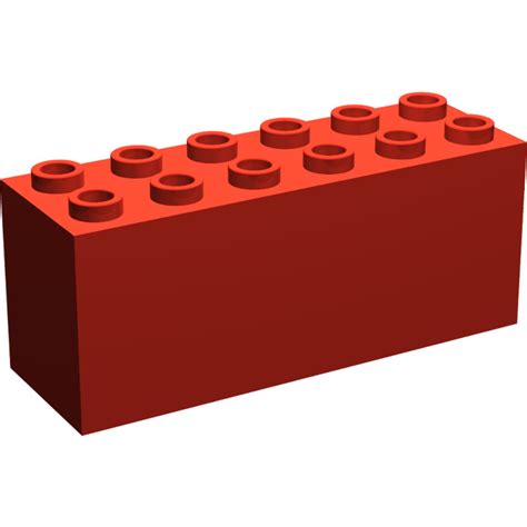 Lego Rouge Brique 2 X 6 X 2 Weight Avec Fond De Plaque 2378 73090