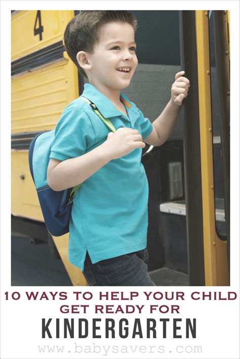 10 Ways To Help Get Your Child Ready For Kindergarten