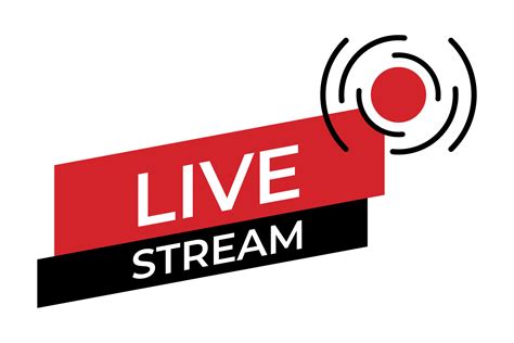 Live Stream Symbol Icon Online Stream Sign Flat Simple Design Vector