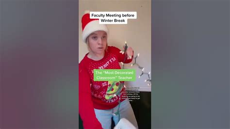 Teacher Meeting Before Winter Break Shorts Youtube